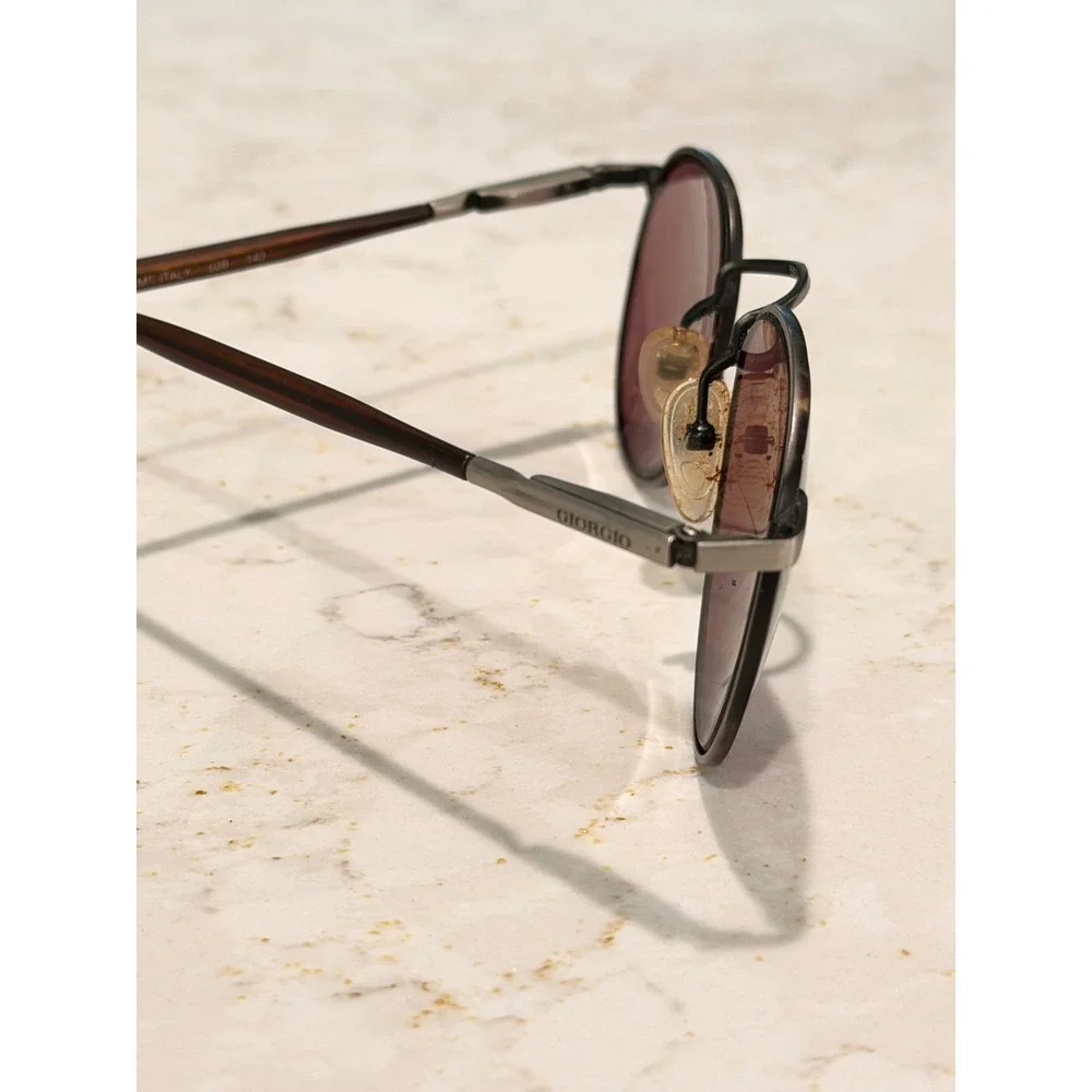 Giorgio Beverly Hills Vintage Round Sunglasses G 308 028 140 Frame Italy